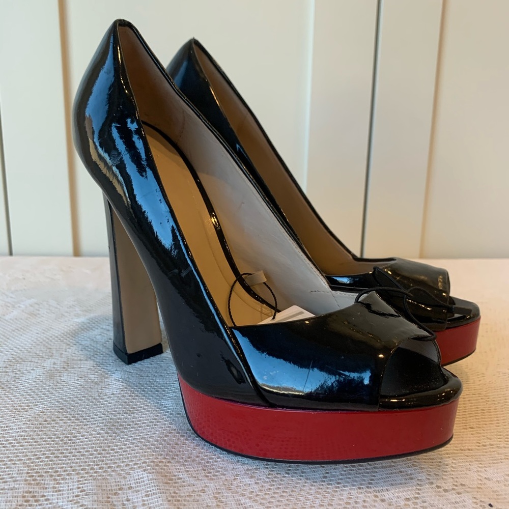 Zara Platform Peep Toe Heels - new